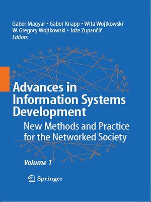 cover image of Advances in Information Systems Development, Volume 1